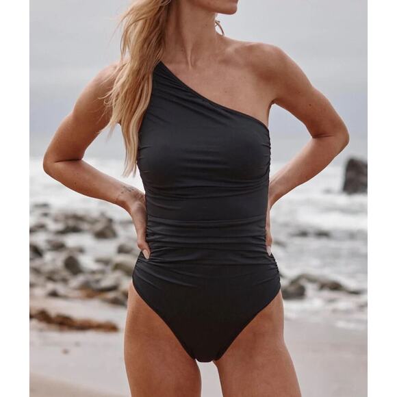 Summersalt DreamDrape Sidestroke One Piece Black US Size 6 - Picture 9 of 9